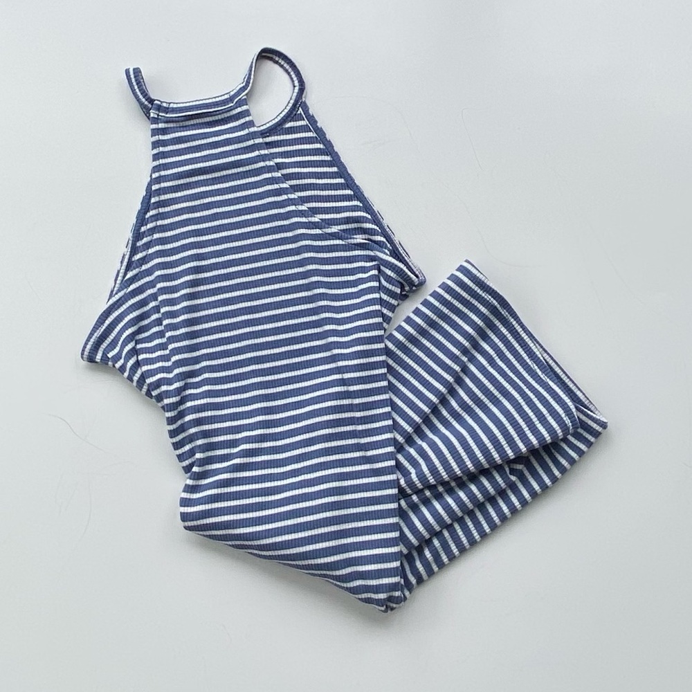 One Love Clothing, Sleeveless Striped Ribbed Knit Dress, Racerback Dress Sz: S - Picture 6 of 8